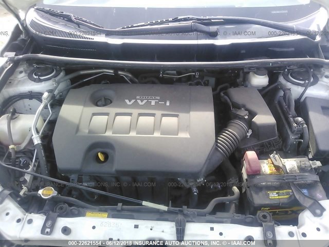 2T1KU40E59C108276 - 2009 TOYOTA COROLLA MATRIX  WHITE photo 10