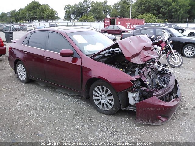 JF1GE6B64BH515758 - 2011 SUBARU IMPREZA 2.5I PREMIUM RED photo 1