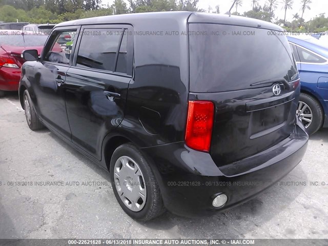 JTLKE50E981048898 - 2008 TOYOTA SCION XB BLACK photo 3