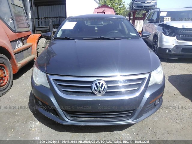 WVWML73C99E537442 - 2009 VOLKSWAGEN CC SPORT GRAY photo 6