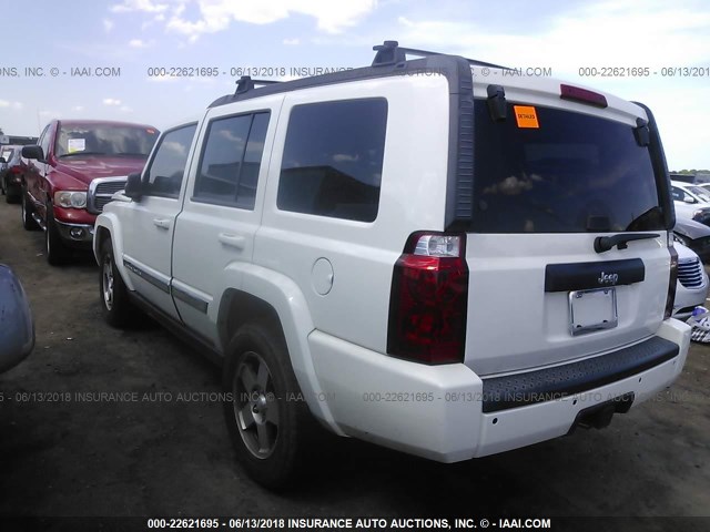 1J4RH4GK3AC159359 - 2010 JEEP COMMANDER SPORT Weiß Foto 3
