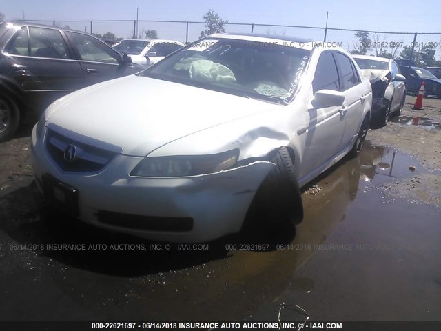 19UUA66206A022658 - 2006 ACURA 3.2TL WHITE photo 2