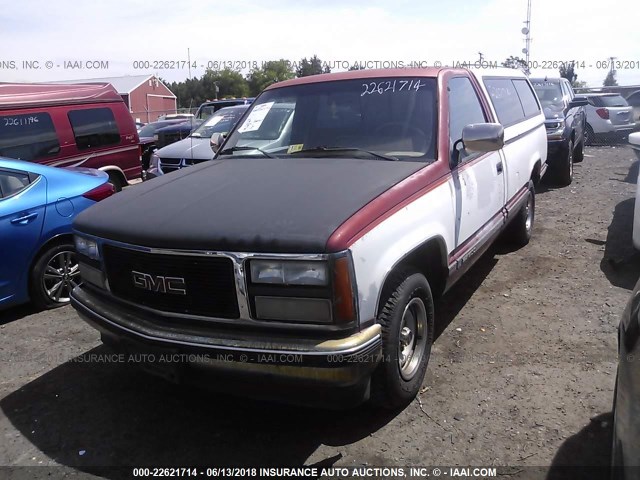 1GTDC14K9LE513328 - 1990 GMC SIERRA C1500 RED photo 2