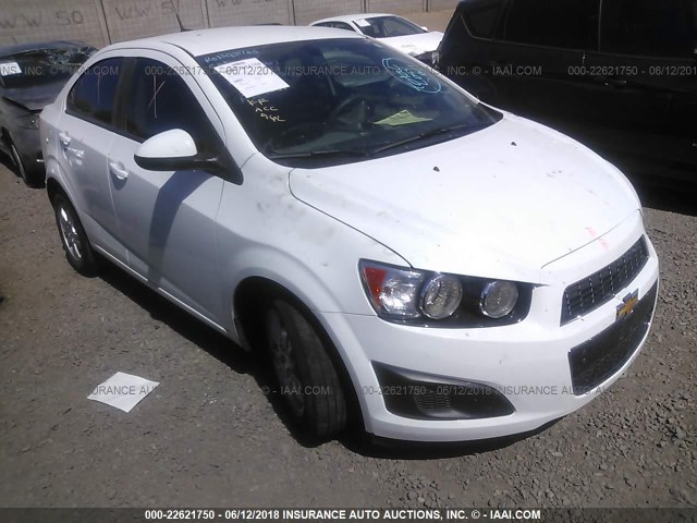 1G1JA5SH6E4234489 - 2014 CHEVROLET SONIC LS WHITE photo 1