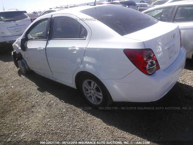 1G1JA5SH6E4234489 - 2014 CHEVROLET SONIC LS WHITE photo 3