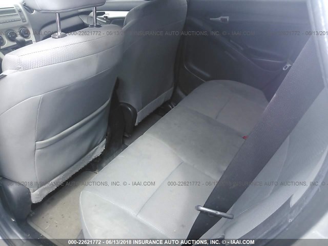 2T1KU4EE9AC210645 - 2010 TOYOTA COROLLA MATRIX  SILVER photo 8