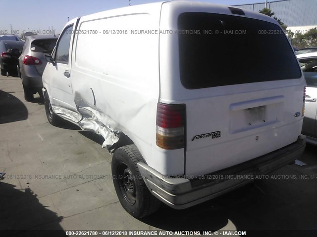 1FTDA14U8SZC24651 - 1995 FORD AEROSTAR WHITE photo 3