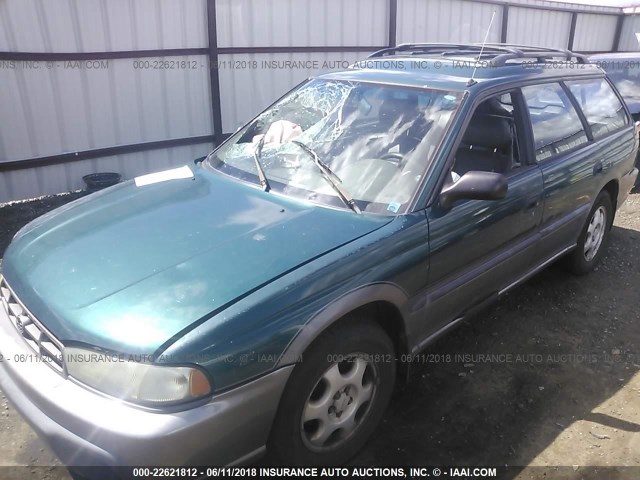 4S3BG6852T7388898 - 1996 SUBARU LEGACY OUTBACK GREEN photo 2