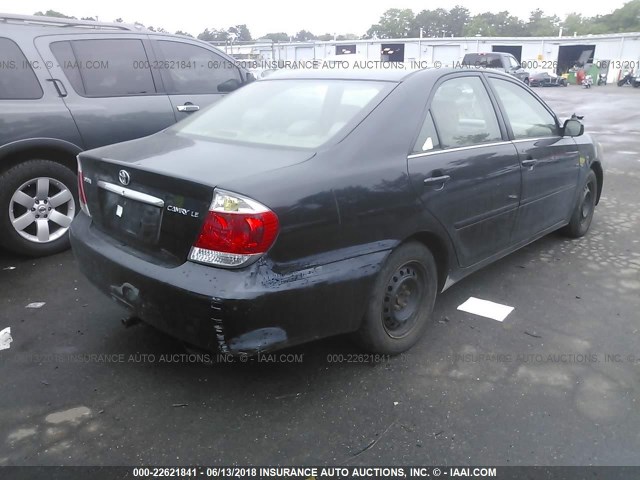 4T1BE32K75U075221 - 2005 TOYOTA CAMRY LE/XLE/SE 黑色 照片 4