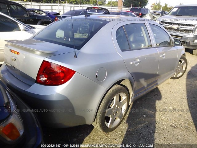 1G1AF5F51A7122919 - 2010 CHEVROLET COBALT 2LT SILVER photo 4