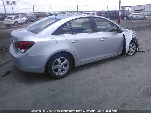 1G1PE5SC5C7245594 - 2012 CHEVROLET CRUZE LT SILVER photo 4