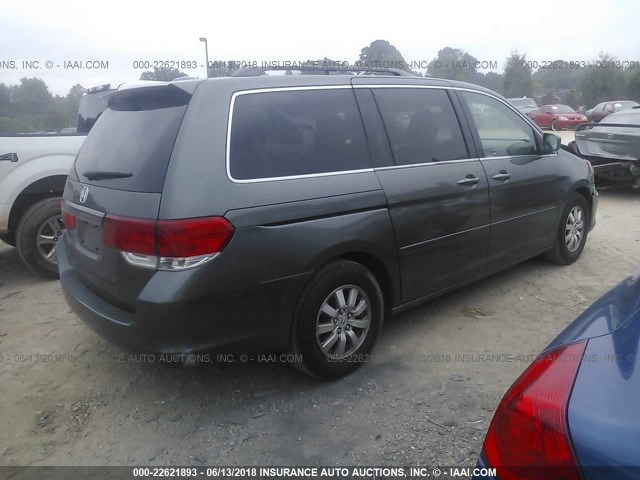 5FNRL38708B078843 - 2008 HONDA ODYSSEY EXL GRAY photo 4