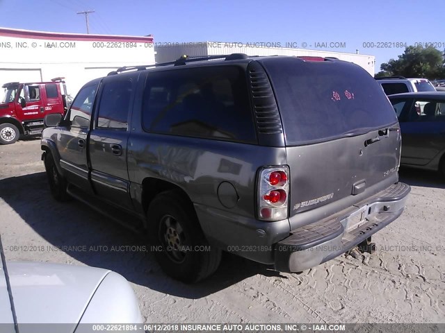 3GNFK16Z82G257753 - 2002 CHEVROLET SUBURBAN K1500 GRAY photo 3