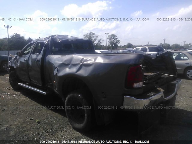 3C63RRHL6FG625441 - 2015 RAM 3500 SLT GRAY photo 3