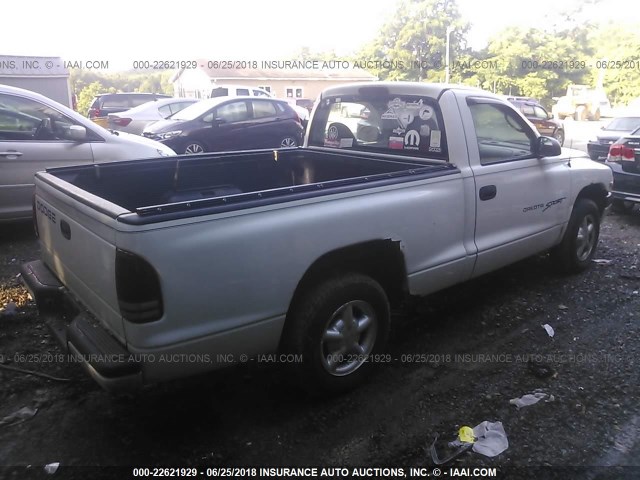 1B7FL26X6YS506966 - 2000 DODGE DAKOTA WHITE photo 4