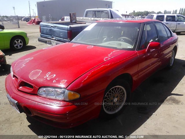 1G2HZ5213TH217192 - 1996 PONTIAC BONNEVILLE SSEI RED photo 2