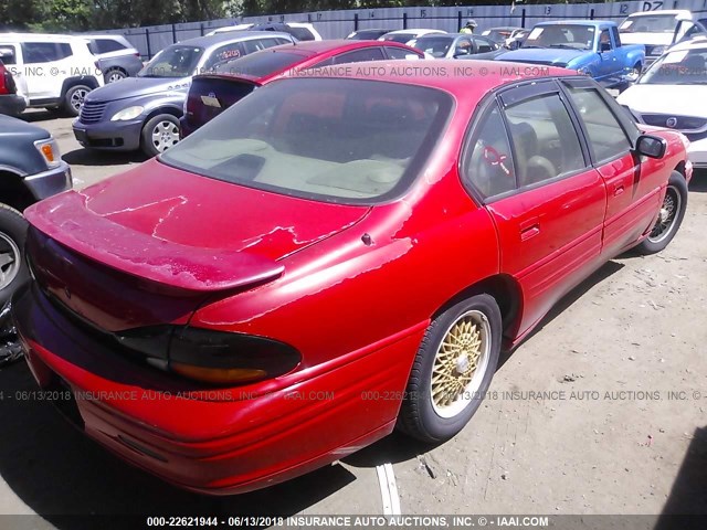 1G2HZ5213TH217192 - 1996 PONTIAC BONNEVILLE SSEI RED photo 4