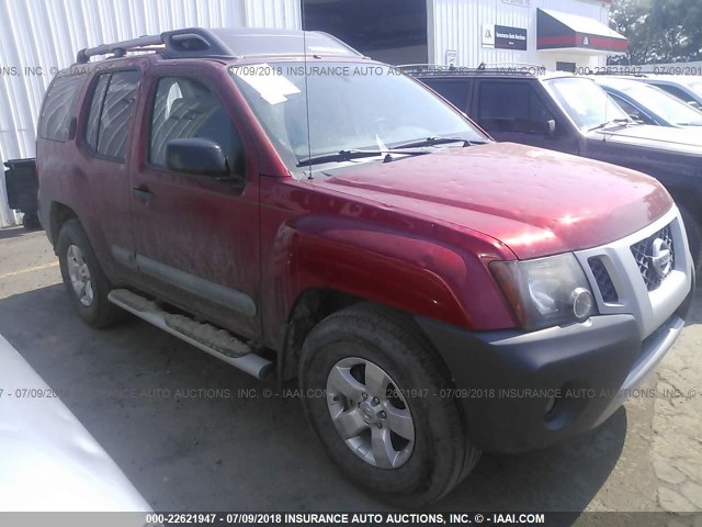 5N1AN0NW0CC503674 - 2012 NISSAN XTERRA OFF ROAD/S/SE RED photo 1