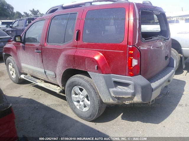 5N1AN0NW0CC503674 - 2012 NISSAN XTERRA OFF ROAD/S/SE RED photo 3