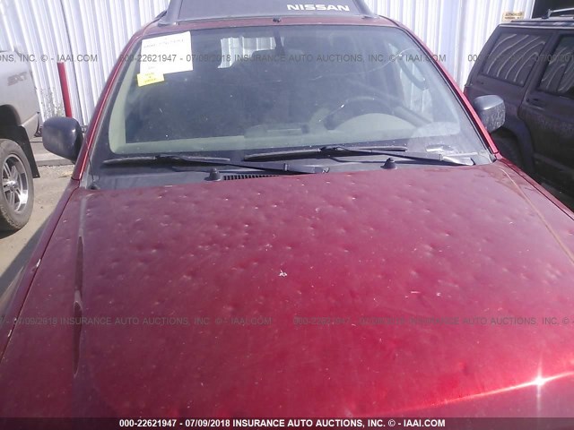 5N1AN0NW0CC503674 - 2012 NISSAN XTERRA OFF ROAD/S/SE RED photo 6