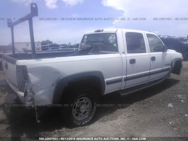 1GCHC23G81F119900 - 2001 CHEVROLET SILVERADO C2500 HEAVY DUTY WHITE photo 4