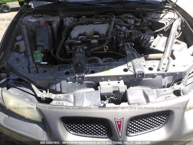 1G2WK52JX1F222894 - 2001 PONTIAC GRAND PRIX SE 灰色 照片 10