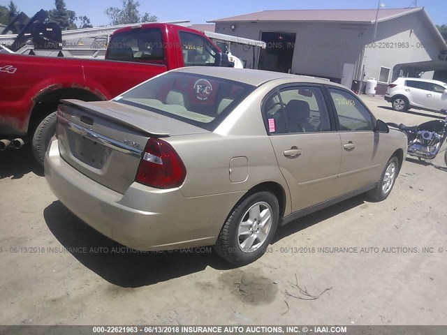 1G1ZT54834F140826 - 2004 CHEVROLET MALIBU LS 棕色 照片 4