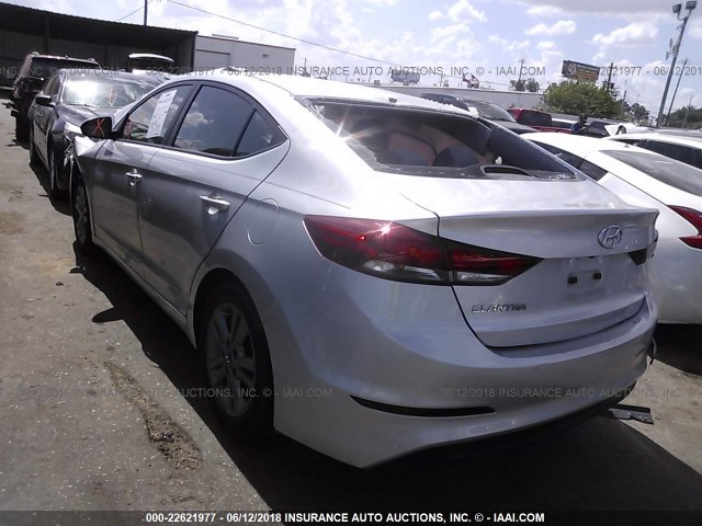 5NPD84LF1HH043486 - 2017 HYUNDAI ELANTRA SE/VALUE/LIMITED SILVER photo 3