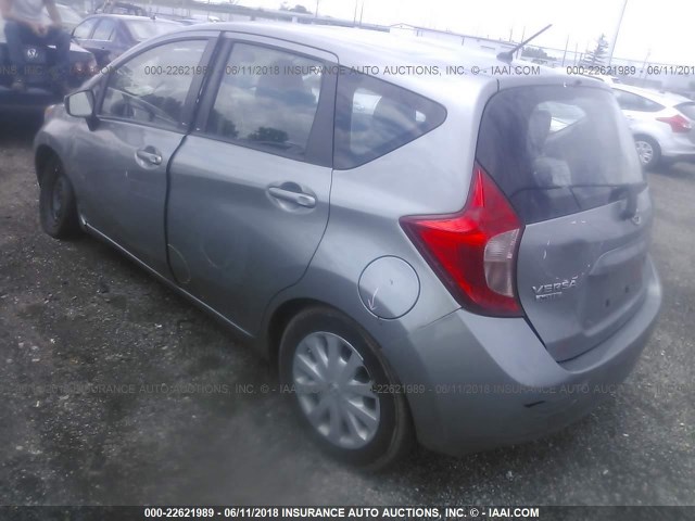 3N1CE2CP7FL374400 - 2015 NISSAN VERSA NOTE S/S PLUS/SV/SL/SR GRAY photo 3