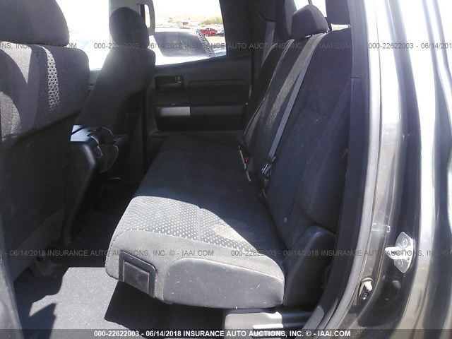 5TFUY5F19BX160816 - 2011 TOYOTA TUNDRA DOUBLE CAB SR5 GRAY photo 8