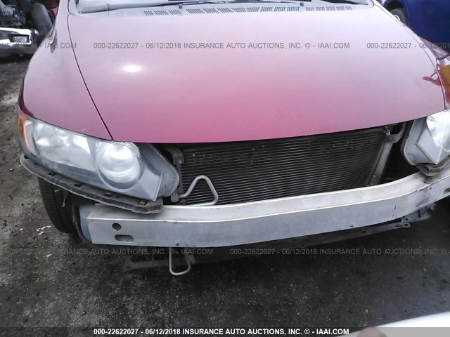 2HGFA16928H532264 - 2008 HONDA CIVIC EXL იასამნისფერი ფოტო 6