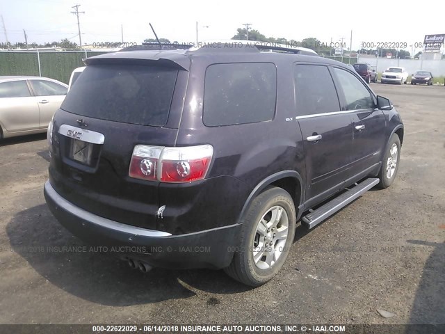 1GKER23748J149361 - 2008 GMC ACADIA SLT-1 BLACK photo 4