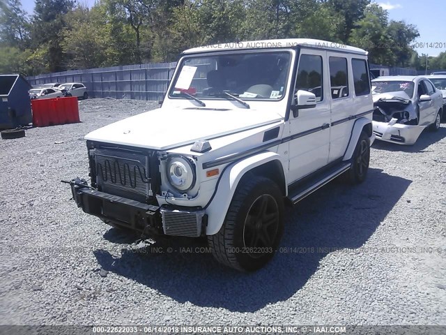 WDCYC3KF4GX252505 - 2016 MERCEDES-BENZ G 550 WHITE photo 2