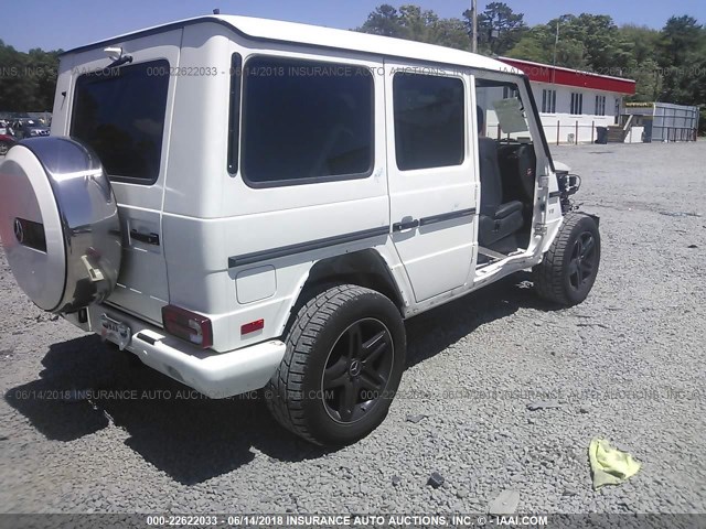 WDCYC3KF4GX252505 - 2016 MERCEDES-BENZ G 550 WHITE photo 4