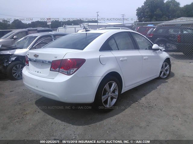 1G1PE5SB3E7313417 - 2014 CHEVROLET CRUZE LT WHITE photo 4