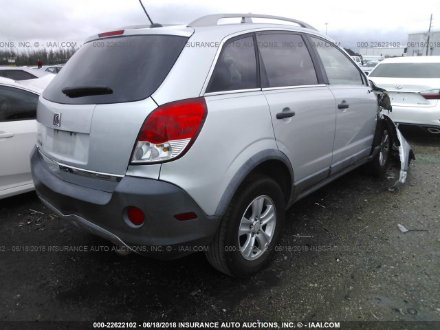 3GSCL33P49S639880 - 2009 SATURN VUE XE SILVER photo 4