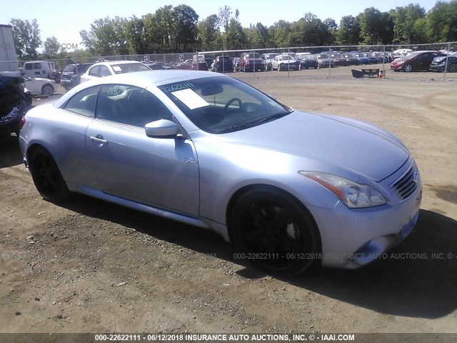 JN1CV6FE7AM354471 - 2010 INFINITI G37 SPORT BLUE photo 1