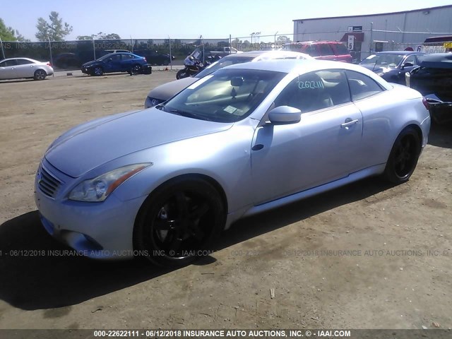 JN1CV6FE7AM354471 - 2010 INFINITI G37 SPORT BLUE photo 2