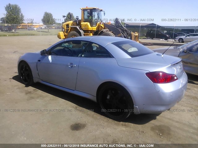 JN1CV6FE7AM354471 - 2010 INFINITI G37 SPORT BLUE photo 3