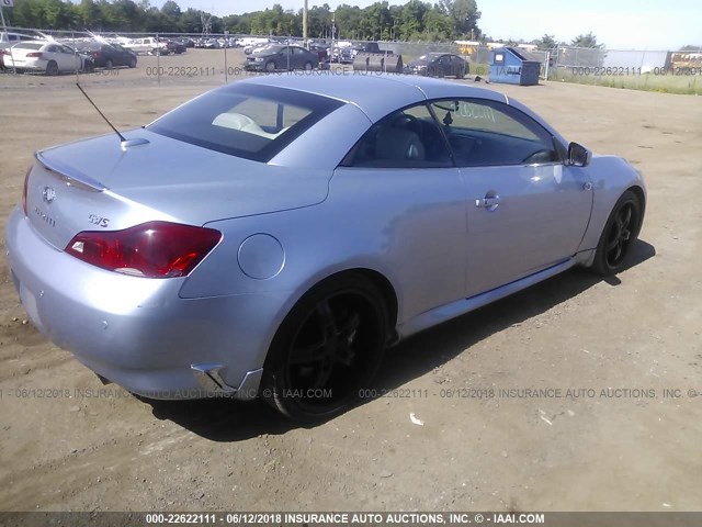 JN1CV6FE7AM354471 - 2010 INFINITI G37 SPORT BLUE photo 4