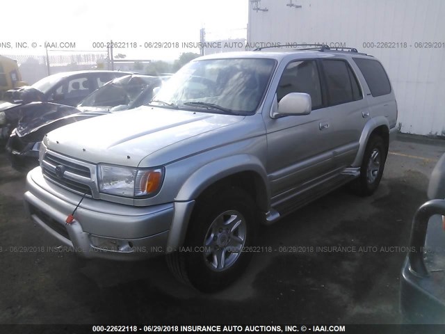 JT3HN87RXY9040122 - 2000 TOYOTA 4RUNNER LIMITED SILVER photo 2