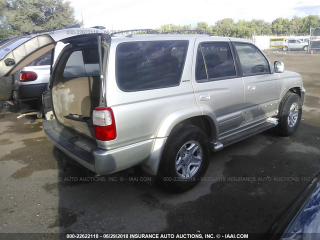 JT3HN87RXY9040122 - 2000 TOYOTA 4RUNNER LIMITED SILVER photo 4