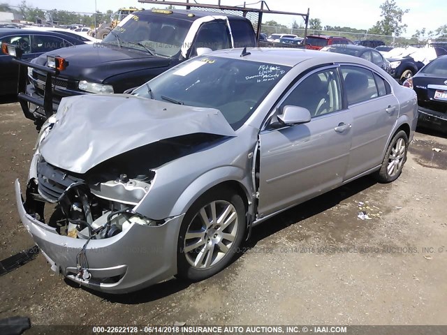 1G8ZS57N28F190256 - 2008 SATURN AURA XE GRAY photo 2