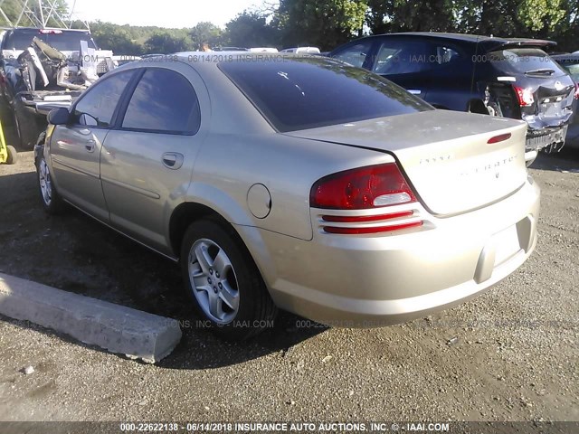 1B3EL46X02N271012 - 2002 DODGE STRATUS SE PLUS TAN photo 3