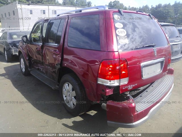 5LMEU78H93ZJ52848 - 2003 LINCOLN AVIATOR 红色 照片 3