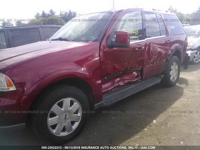 5LMEU78H93ZJ52848 - 2003 LINCOLN AVIATOR 红色 照片 6