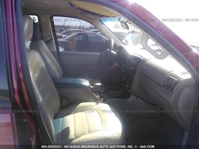 1FMZU63K95UB48364 - 2005 FORD EXPLORER XLT/XLT SPORT/NBX 红色 照片 5