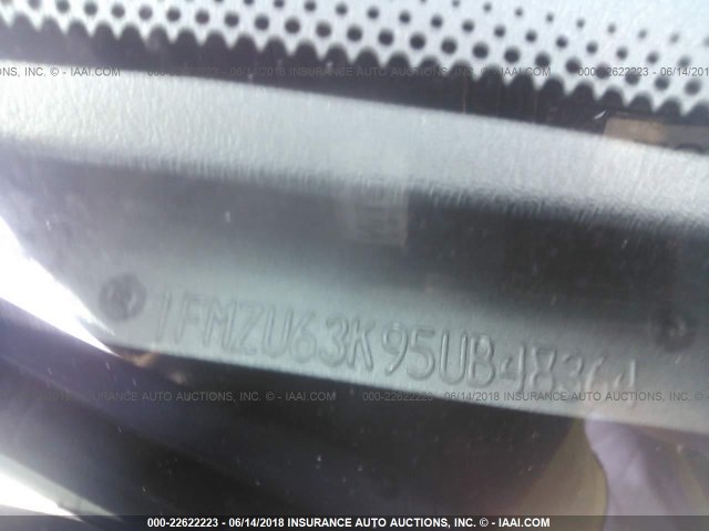 1FMZU63K95UB48364 - 2005 FORD EXPLORER XLT/XLT SPORT/NBX 红色 照片 9