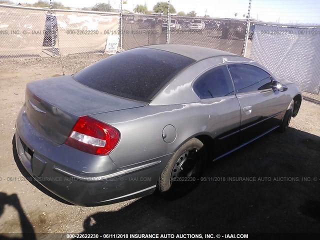 4C3AG42G04E085824 - 2004 CHRYSLER SEBRING LX GRAY photo 4