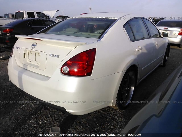 1N4BA41E67C807791 - 2007 NISSAN MAXIMA SE/SL WHITE photo 4